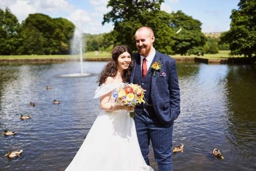 David and Scarlett up Towneley park